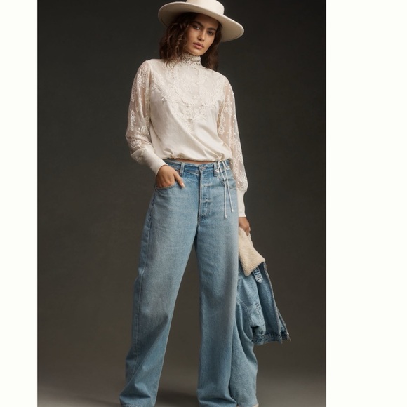 NWT Anthropologie Tiny Oriana Long-Sleeve Lace Top 1X - Picture 8 of 16